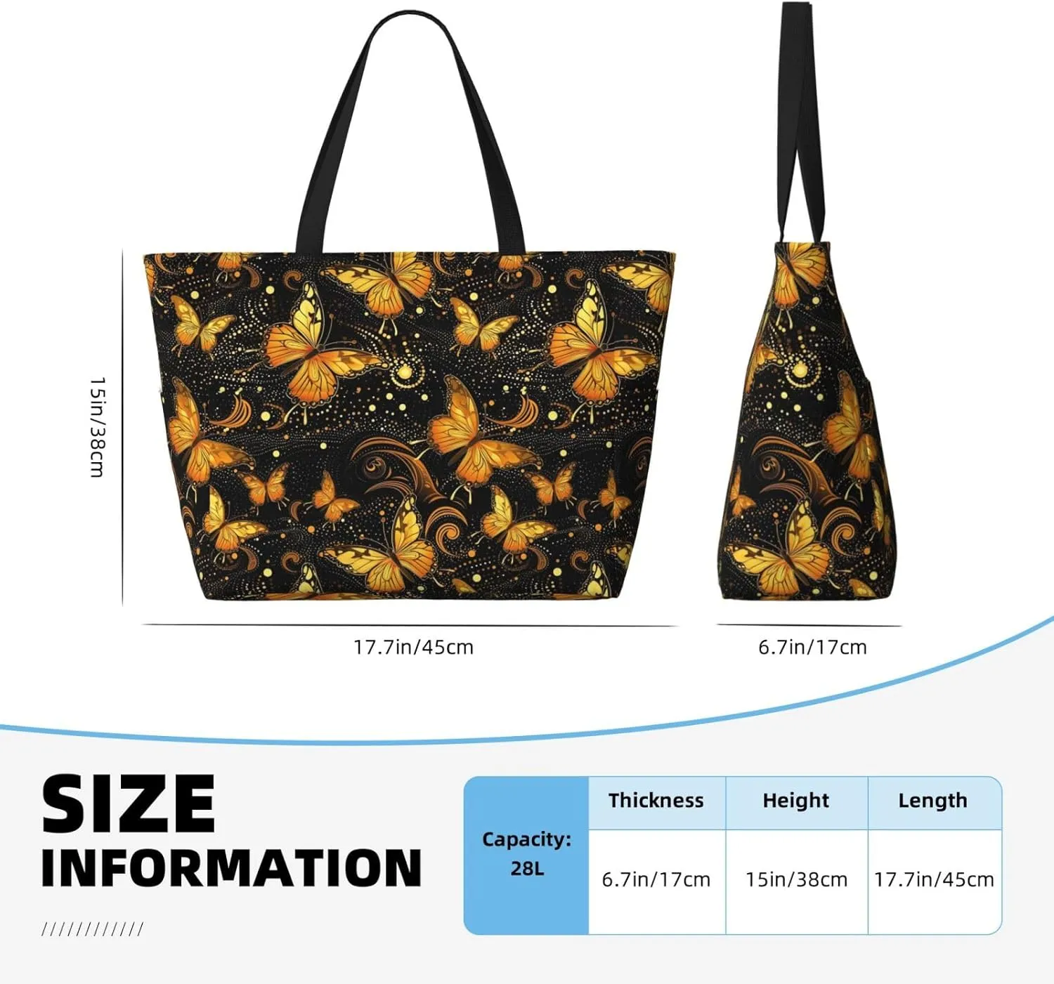 Women Large Beach Bag Travel Weekender Foldable Tote Bag for Pool Beach Vacation Gym