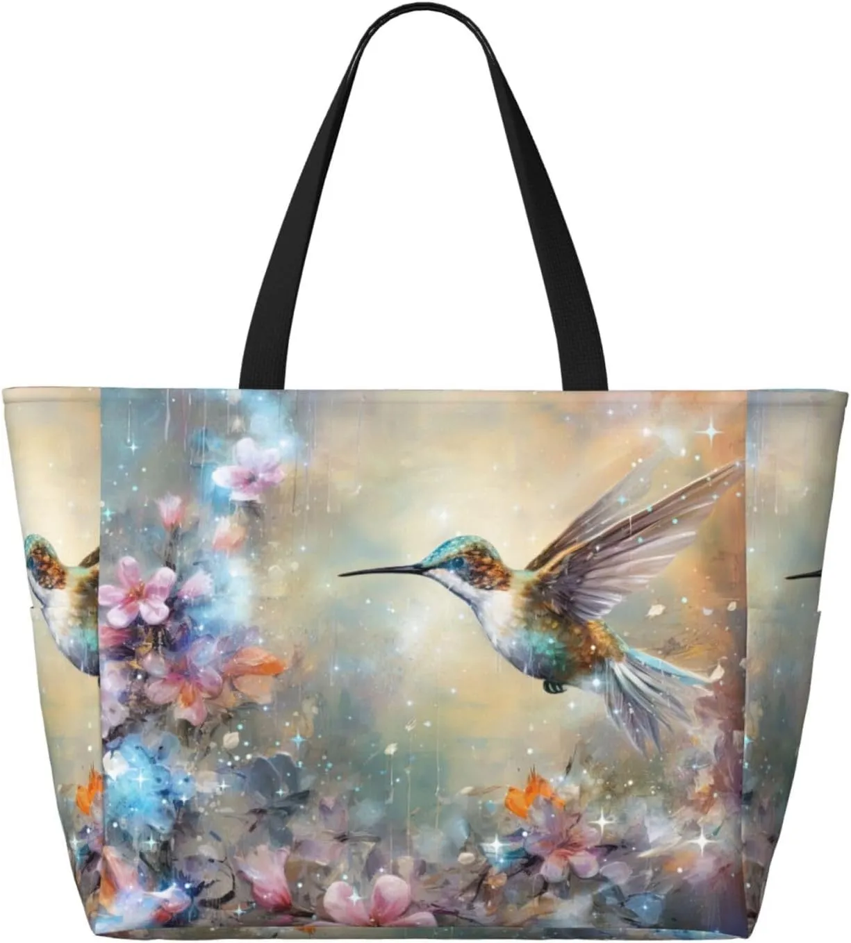 Women Large Beach Bag Travel Weekender Foldable Tote Bag for Pool Beach Vacation Gym