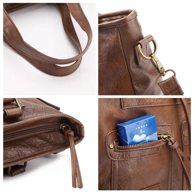 Women's handbag crossbody - LOLA (Brown)