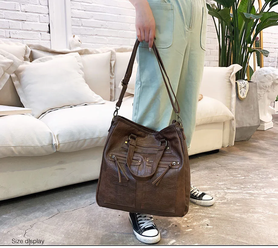 Women's handbag crossbody - LOLA (Brown)