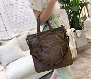 Women's handbag crossbody - LOLA (Brown)