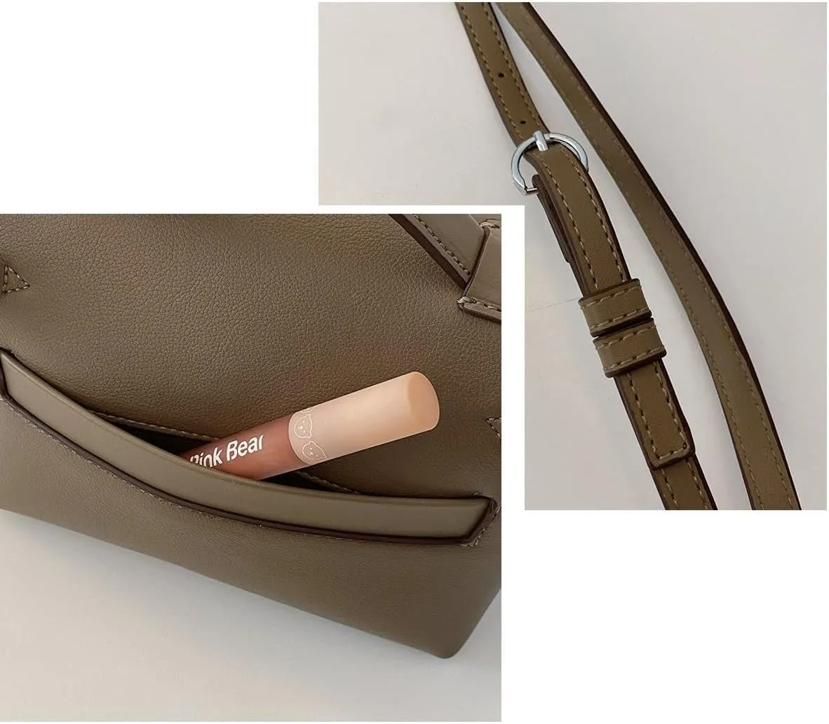 Women's Handbags Locking Shoulder Bags Retro Crossbody Bag Synthetic Leather Purses
