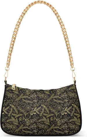 Women's Shoulder Handbags Chain Shoulder Brace for Women Bag Leaves Pattern Ladies Vacation Handbags Tote Purse,Multi1