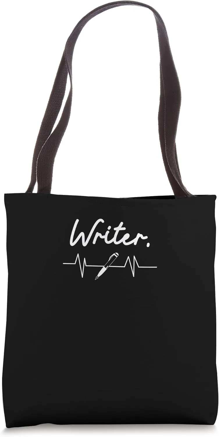 Writer Heartbeat - Journalist Tote Bag