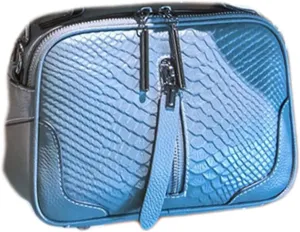 XXGJOALD-Women's Fashion Genuine Leather Handbags Crocodile Pattern Cross-Body Shoulder Bag Casual Messenger Bag (Black)