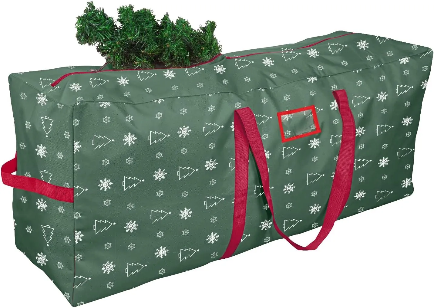 YIYA Christmas Tree Storage Bag 9 Ft Large Artificial Christmas Tree Bag With Handles 600D Oxford Fabric Waterproof Christmas Tree Storage Container Holiday Decoration Storage Bags (Grey-XL)
