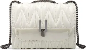 YXBQueen Quilted Leather Handbag Designer Crossbody Bags Women Purses and Handbags