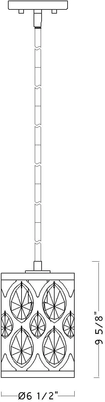Z-Lite 1 Light Mini Pendant 6010MP-CH, Silver,9.00x6.50x6.50