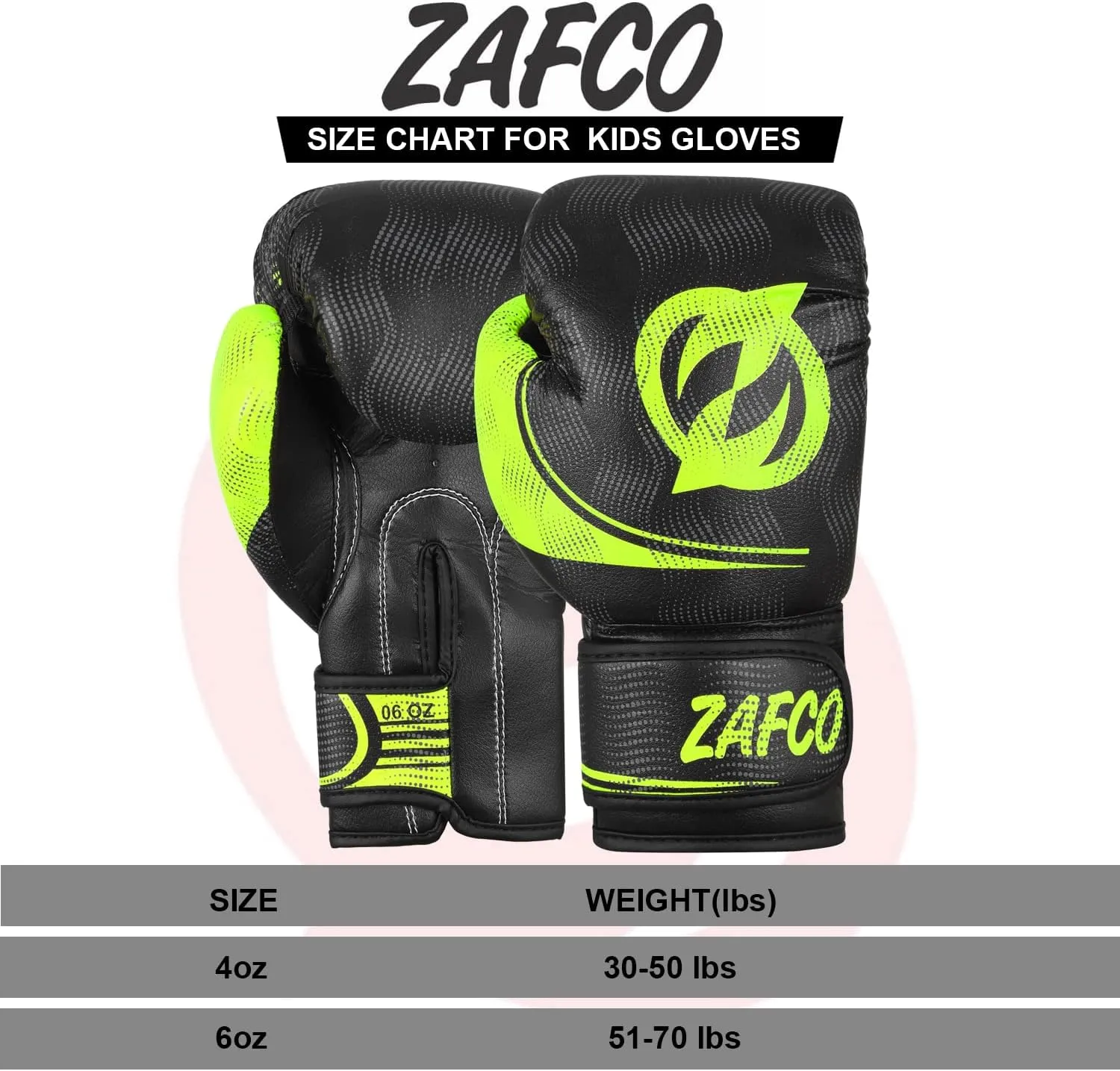 Zafco Kids Boxing Gloves for Kids Junior Muay Thai Kick Boxing Training MMA Punching Bag Children Youth