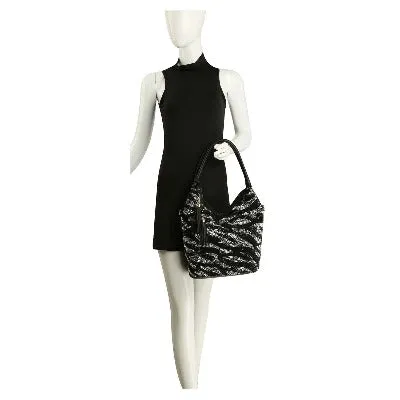 Zebra Rhinestone Pattern Shoulder Bag