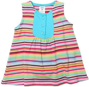 Zutano Super Stripe Darling Dress (Baby) - Multicolor-6 Months